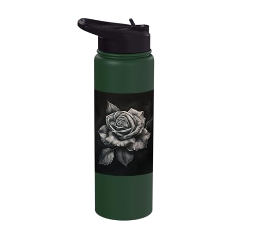 Floral Pattern Girls Gift Flower Vintage tattoo Rose Stainless Steel