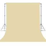 Tan Photography Backdrop for Photoshoot, Photo Backdrop Curtain, Perfect Tan Backdrops for Party Portrait Photoshoots Video Studio 10FTx10FT