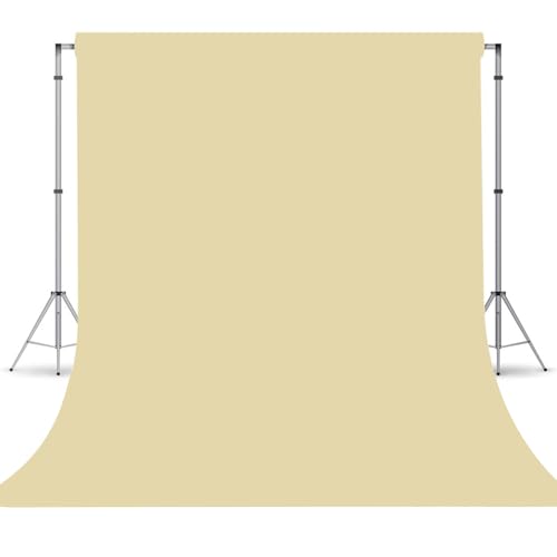 Tan Photography Backdrop for Photoshoot, Fabric 10x10ft