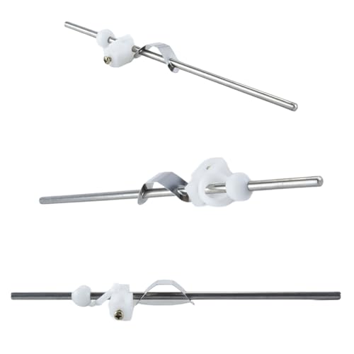 Ausi Tige de levage pour bonde de lavabo avec boule en plastique (longueur 20 cm, diamètre de la boule 1,35 cm)