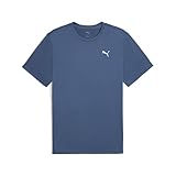 Coupe droite ; tissu jersey simple ; longueur régulière ; col rond ; détails de la marque PUMA