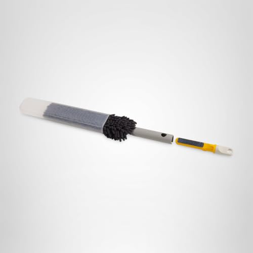 Joseph Joseph CleanTech 3-in-1 Duster with Storage Sheath and Duster Head Cleaning Tool