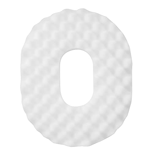 PCP Convoluted Foam Ring, Donut Cushion with Removable Cover, White - Thumbnail 3