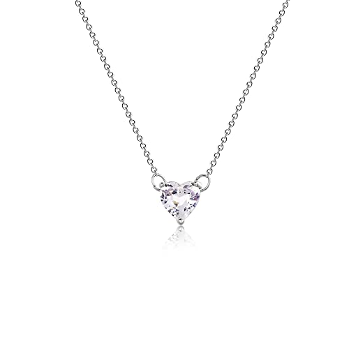 Kyerlyn Cubic Zirconia Choker Heart Shaped Diamond Choker Solitaire Necklace for Women Dainty Gold Filled CZ Simulated Diamond Choker Necklace