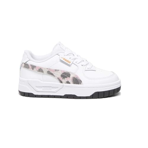 PUMA Kids Girls Cali Dream Animal Print Lace Up Sneakers Shoes Casual - White