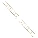 Abaodam 2pcs Hamster Climbing Ladder Bird cage Ladder Bird Climbing Ladder Bird Biting Ladder Toy Parakeet Wood Ladder Bird Toys for Parakeets Budgerigar Ladder Birdcage Wooden Step Ladder