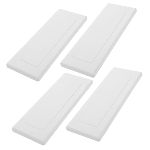 Holibanna 4pezzi Copertura Elettrica Bianca Piastra Vuota Per Scatole Giunzione Facile Installazione Per Scatole Elettriche Design Versatile e Resistente