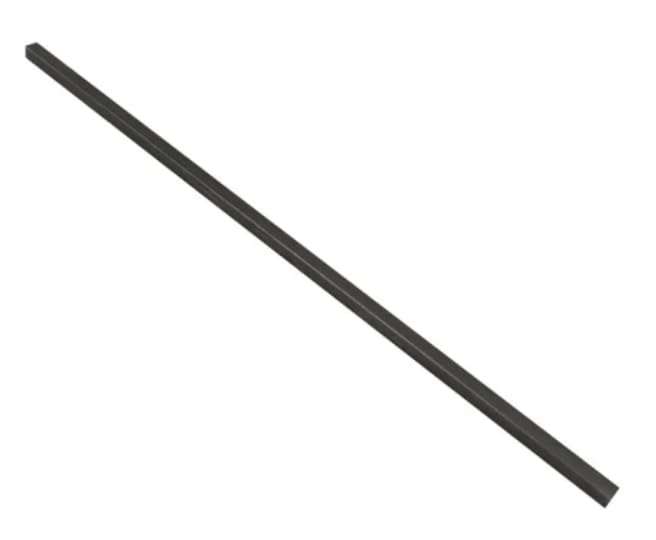 6mm Square Steel Keystock Bar, 305mm Length, Plain Finish