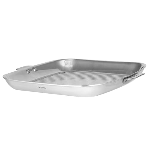 Cristel | Gril Carré Inox 30 Cm Poignée Amovible