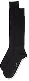 FALKE Herren Family Kniestrümpfe Nachhaltige Baumwolle Schwarz Blau viele weitere Farben verstärkte Kniesocken ohne Muster atmungsaktiv einfarbig umweltfreundlich nachhaltig 1 Paar