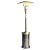 Four Seasons Courtyard 48,000 BTU Freestanding Portable Outdoor Heater for Patio and Backyard with Adjustable Temperature Control, Silver
