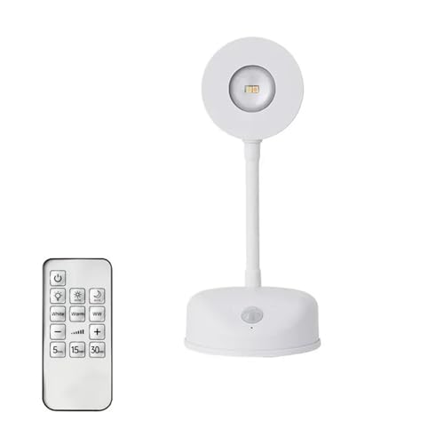 Focos LED, Luz Con Sensor De Movimiento, Inalámbrico, Recargable For Dormitorio, Mural, Lámpara Con Sensor For Sala De Estar, Iluminación Interior, Luz Nocturna(White-remote control)
