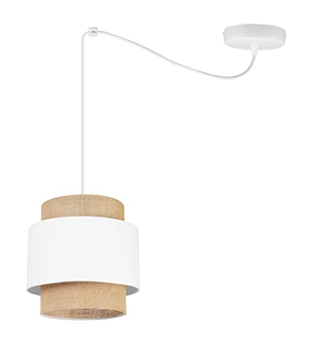 Lámpara de techo modernas para salón y cocina de yute Light-Home