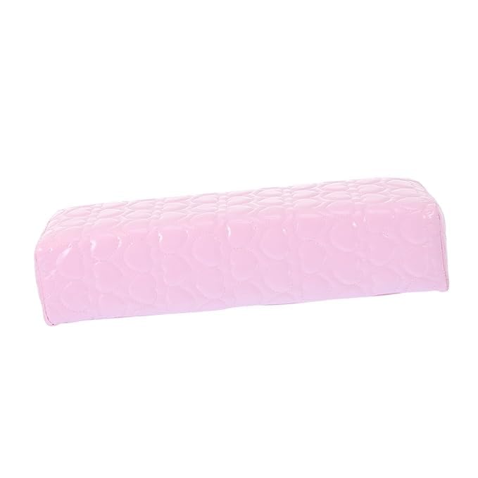 URBAN BOX Hand Rest Nail Pillow for Nails, Washable PU Leather Nail Armrest Detachable Manicure Hand Pillow Cushion Nail Art Accessories Tool for Nails Tech (Square Shape) (Light Pink)-image-7
