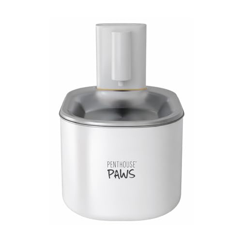 Fuente de agua inalámbrica Penthouse Paws 3.5L blanca