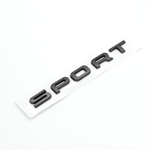Image of Sonilco Car Sport Logo ABS Letter Emblem Decal Badge Sticker for Rear Trunk - Automotive Decoration Compatible with Range Rover (Gray)