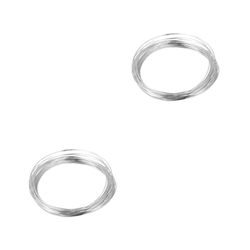 Alambre de aluminio para bisutería fina, accesorios de joyería de plata y manualidades DIY