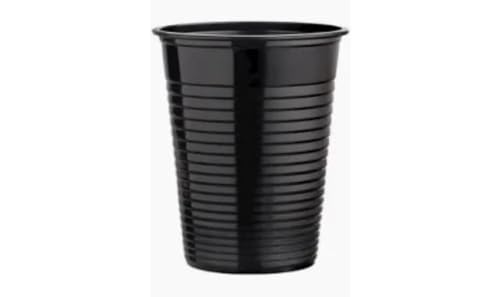 Innclean 200 vasos de fiesta 200 cc negros reutilizables