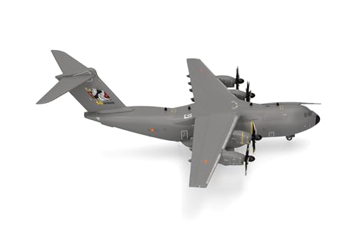 herpa Spanish Air Force Airbus A400M Atlas (T.23) - 31st Wing (ALA 31), Zaragoza - 50 Aniversario, Miniature Scale 1:500, Collectable, Model without Stand, Metal