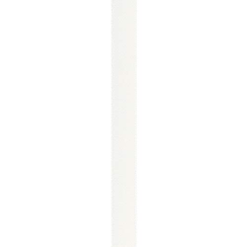 Image of Berwick 061152 5 /8 inch Wide Single Face Satin Ribbon, White, 6 Yds