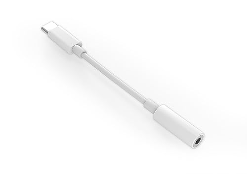 Adaptador fone de ouvido Android Samsung Motorola Xiaomi USB-C para P2 3.5mm branco