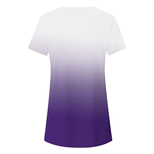 Túnicas femininas para usar com leggings de manga curta, camisas esvoaçantes de gato, dente-de-leão,