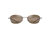 Maui Jim AKI w/Patented PolarizedPlus2 Lenses Oval Sunglasses, Copper/Hcl Bronze Polarized, Small