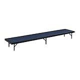 National Public Seating RT24C-04 18 x 72 x 24 in. Tapered Standing Choral Riser Blue Carpet