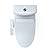 TOTO WASHLET+ Aquia IV One-Piece Elongated Dual Flush 1.28 and 0.9 GPF Toilet and WASHLET C2 Bidet Seat, Cotton White - MW6463074CEMFGN#01