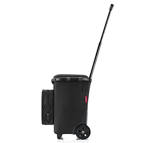 reisenthel carrycruiser Plus in Black – Tragbarer Einkaufstrolley mit Kühlfach, Schultergurt und herausnehmbarer Netz-Innentasche – Aus recyceltem Material – Bild 7