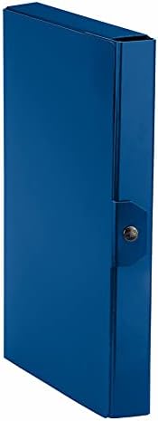 Esselte C24 EUROBOX Project Folder, 25 x 35 cm, Spine 4 cm, Blue, Pack of 1, 390324050 image 2