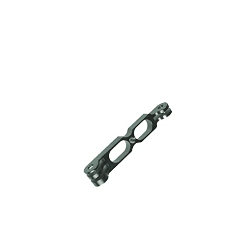 Staffa per asta di montaggio per casco con impugnatura compatibile con accessori fotografici GoPro Action Camera 100 mm titanio
