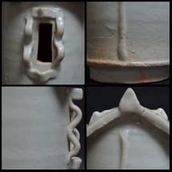 Amazon.co.jp: 閑宋時代 青白磁穀倉 置物 影青香炉 越州窯青磁 唐物