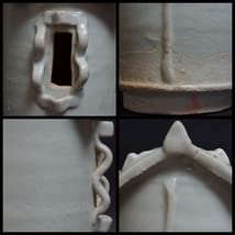 宋時代  青白磁穀倉 置物 影青香炉 越州窯青磁 唐物茶道具 共箱付 古渡 Amazon.co.jp: 閑宋時代 青白磁穀倉 置物 影青香炉 越州窯青磁