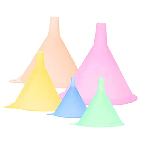 IMIKEYA Kit D'entonnoirs En Plastique Pour Ensemble De 5 Entonnoirs À Huile Pour La Cuisson De Sauces Au Vinaigre Transfert Facile Des Liquides