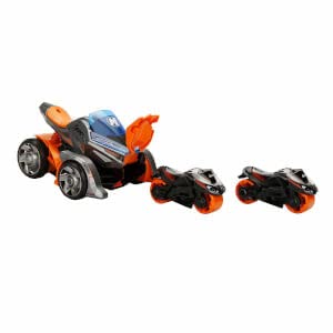 Maxx Wheels Motosiklet Fırlatıcılı Sesli ve Işıklı Araç - Gri-Turuncu
