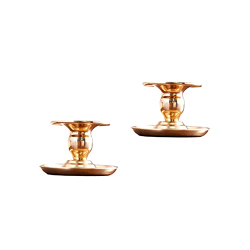 ABOOFAN 2pcs Aromatherapy Candle Holder Pillar Candle Stand Decoraciones para Salas De Casa Aromatherapy Candle Cup Tapered Candles Home Decorations Taper Candles Metal Ornaments