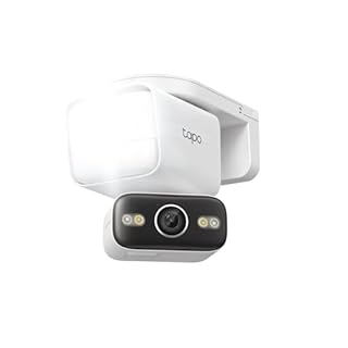 Tapo 2K Outdoor Pan/Tilt Wired Floodlight Security Camera - 1500 Lm Dimmable, 360° AI Motion Tracking, Person/Vehicle Detection, 24/7 Recording, Subscription-Free Local Storage or Optional Cloud, C710