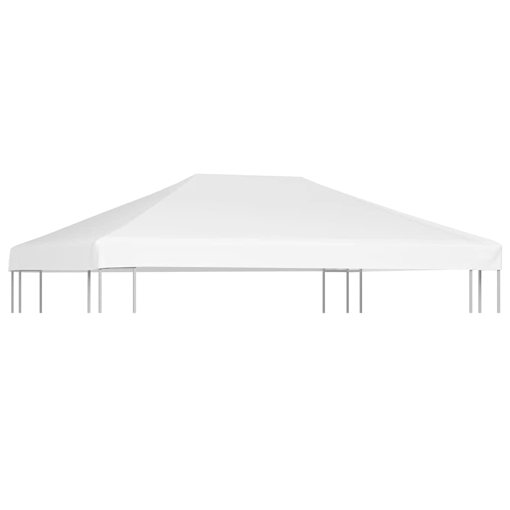 vidaXL Toile de Toit de Belvédère Auvent de Remplacement 270 g/m² 4x3 m Blanc