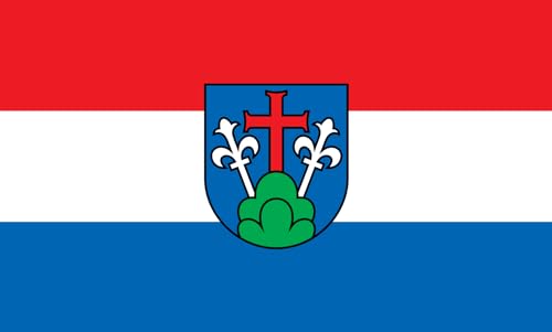 Drapeau Friedberg horizontal de 1.35m² pavillon paysage en tissu robuste