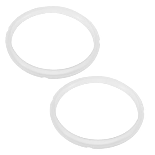 FOMIYES 2 piezas de juntas de silicona para olla a presión eléctrica de 2 y 2.5 litros, anillos de vapor resistentes y piezas de repuesto de sellado para cocina en casa miniatura 1