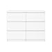 Produktbild SoDREAMER Kommode Basic Weiß mit 6 Schubladen | Viel Stauraum, 100x75x40 cm | Schubladenschrank für Schlafzimmer, Wohnzimmer, Büro oder Kinderzimmer