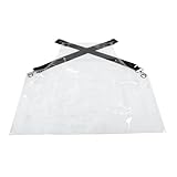 SHINEOFI Wasserdichte Transparente Schürze TPU Lang Verstellbarer Träger Multifunktional für Küche Restaurant Friseursalon Malerei Autowäsche Babygeschäft