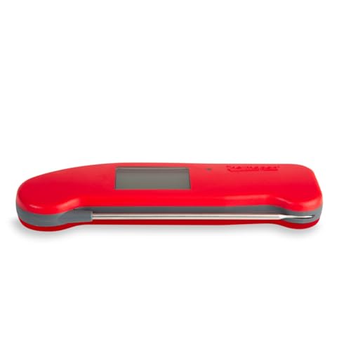 ETI SuperFast Thermapen ONE Thermometer - Digital Instant Read Meat Thermometer for Kitchen, Food Cooking, Grill, BBQ, Smoker, Candy, Home Brewing, Coffee, and Oil Deep Frying (Red)*