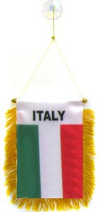 AZ FLAG Gagliardetto Del Libano Con Ventosa Per Auto, Bandierina Libanese 15x10 Cm In Poliestere, Per Specchietto Retrovisore