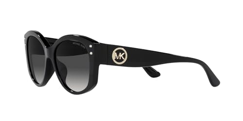 Michael Kors MK2175U Charleston Universal Fit Sunglasses, Black Bio/Dark Grey Gradient, 54 mm3