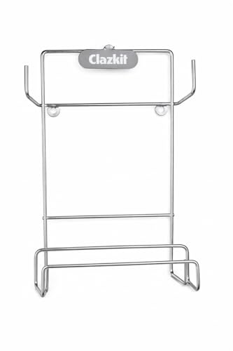 Image of Clazkit Chakla and Belan Holder for Kitchen - 100% Rust Free Stainless Steel Rolling Pin Board Wall Mount Stand 3 in 1 Kitchen Rack Organiser