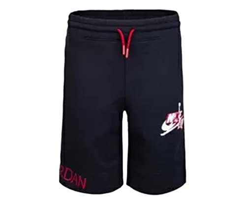 Jordan Jumpman Classics Colorblock Fleece Boys Active Shorts Size L, Color: Deep Core Black/Hot Red-Black