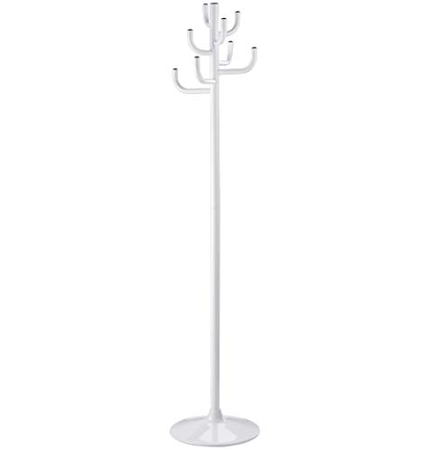 ZOZOE Garderobenständer „Kaktus“ – Mit Marmorsockel, 8 Haken, 178 Cm Hoch, Schwarz