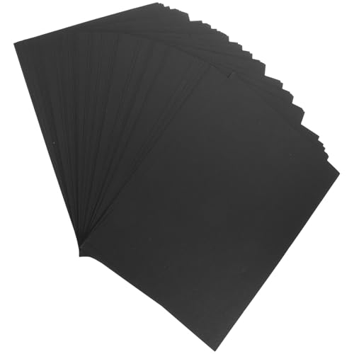 Papier cartonné épais noir A4 180g pour loisirs créatifs dessin et peinture